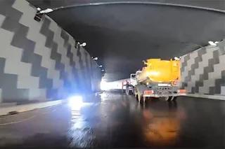 A new tunnel opens in the capital at the intersection of Yangi Uzbekiston street and 4R12 highway