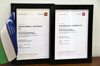 Uzavtosanoat and UzAuto Motors receive ACCA Approved Employer status