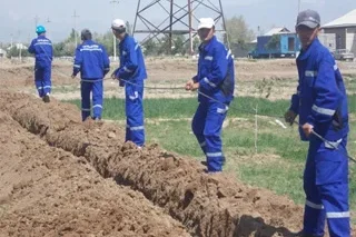 Уложены первые метры кабеля по проекту строительства ВОЛС «Байсун-Денау»