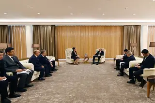 President of Azerbaijan receives the Chairman of the Senate of Uzbekistan