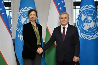 Президент Узбекистана встретился с генеральным директором ЮНЕСКО