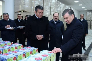 Президент Узбекистана посещает Кашкадарьинскую область