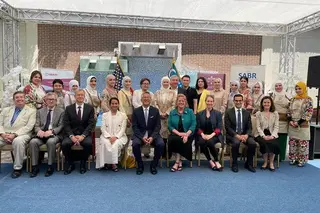 High-level U.S. delegation visits USAID workshop for women entrepreneurs in Tashkent