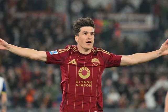 Shomurodov’s 4th-minute goal secures victory for Roma
