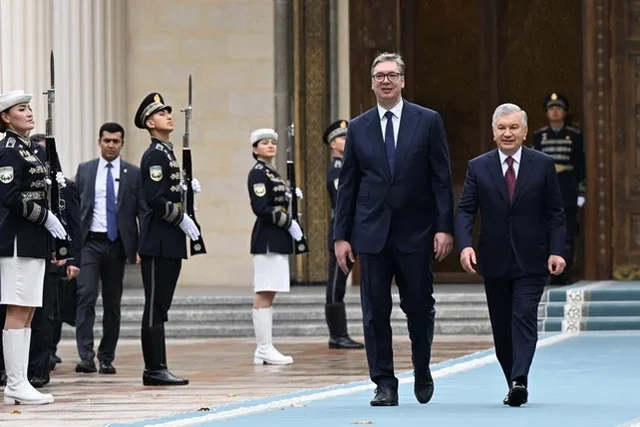Сербия Президентини тантанали кутиб олиш маросими бўлди