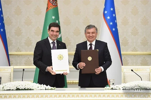 Шавкат Мирзиёев и Гурбангулы Бердымухамедов подписали Совместное заявление