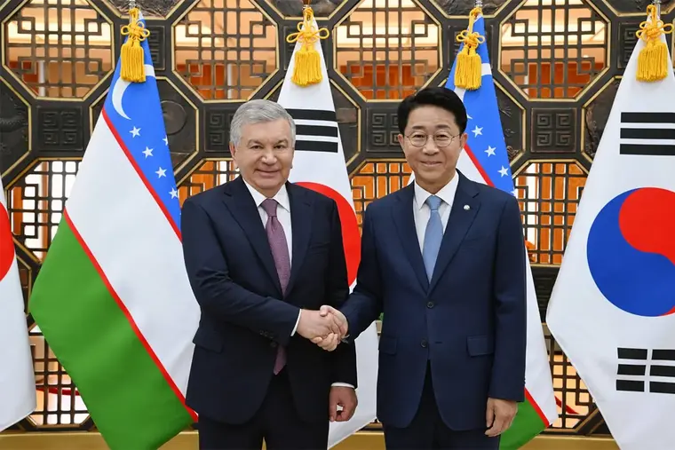 Mirziyoyev Meets South Korea’s National Assembly Speaker