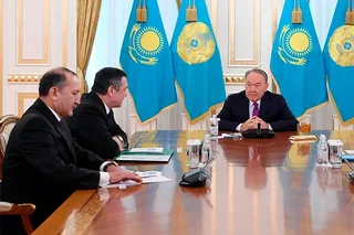 Спикер Законодательной палаты провел встречу с главой Казахстана