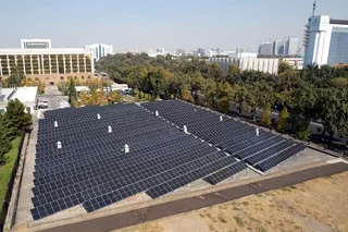 Cabinet of Ministers installs a solar photovoltaic station on its building