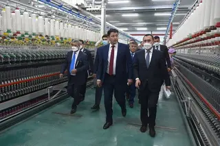 A delegation of the Kyrgyz Republic visits a number of factories and plants in the city of Tashkent