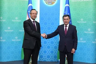 Vladimir Norov receives the OSCE High Commissioner on National Minorities