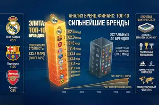 «Реал Мадрид» возглавил рейтинг самых дорогих футбольных брендов