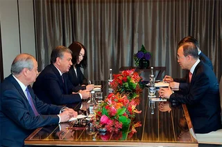 Shavkat Mirziyoyev meets with Ban Ki-moon