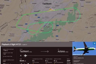 Самолет Uzbekistan Airways, следовавший из Ташкента в Алматы, вернулся в аэропорт вылета