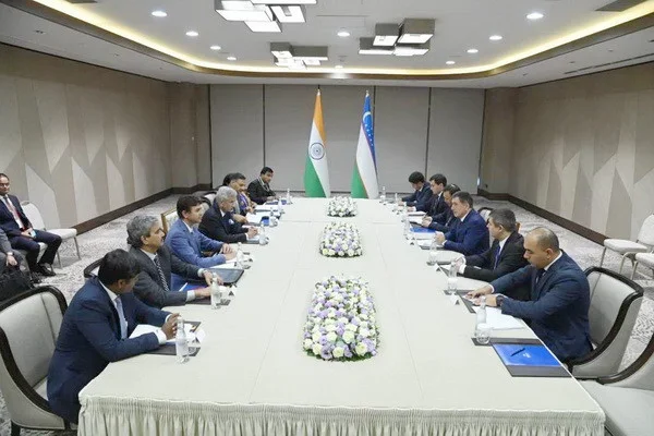 Vladimir Norov meets with the Minister of External Affairs of the Republic of India