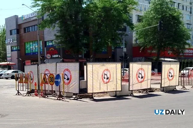 На проспекте Мустакиллик в Ташкенте ограничат движение