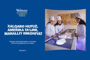 Тошкент шаҳридаги Vebster университети тўлиқ қопланувчи стипендиялар, абитуриентлар учун чегирмалар ва халқаро эътирофга эга қўшма дастурларни эълон қилади
