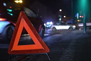 The first deputy khokim of Nishan district hits a pedestrian in a service car