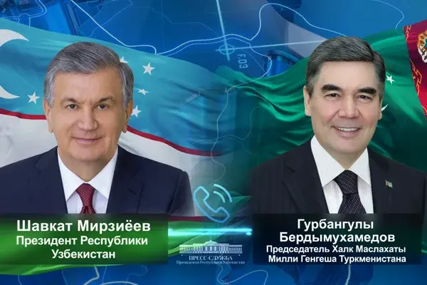 President of Uzbekistan, Chairman of the Halk Maslakhaty of Turkmenistan hold a phone call