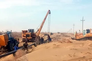 Проложен и введен в эксплуатацию газопровод на месторождении «Раззокбобо»