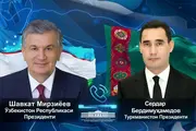 Мирзиёев поздравил Бердымухамедова с днем рождения