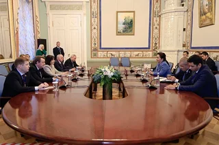 Oliy Majlis Senati Raisi tashrif doirasida Belarus Milliy majlisi Respublika Kengashi Raisi bilan uchrashdi