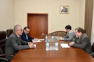 Ismatulla Irgashev meets with the Ambassador of Russia