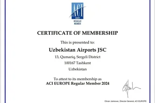 ​​​​​​​«Uzbekistan Airports» присоединилась к ACI Europe