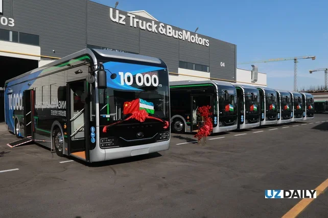 O‘zbekiston 202 ta yangi YUTONG elektrobuslarni qabul qildi