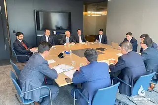 A delegation of Uzbekneftegaz hold talks with representatives of Credit Agricole and Credit Suisse