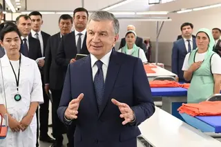 Shavkat Mirziyoyev visits the Kukdala district in Kashkadarya