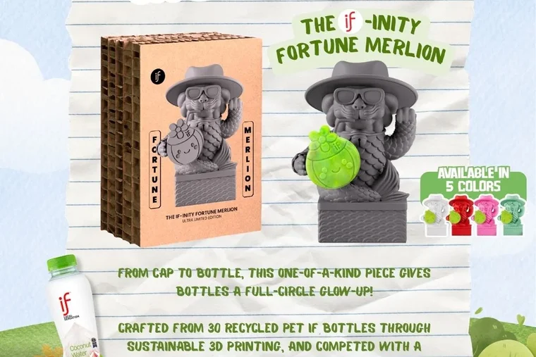 IF Coconut Brings Singaporeans Together to Co-Create 40 Ultra-Limited Merlion Collectibles from 1,200 Plastic Bottles