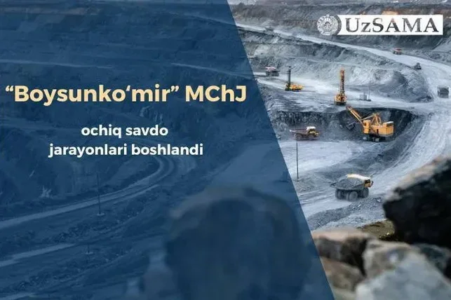 «Бойсункумир» МЧЖдаги давлат улуши бўйича очиқ савдолар бошланди