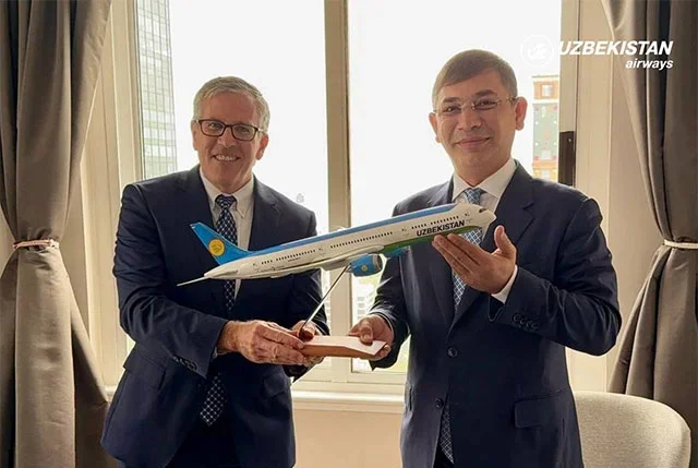 Uzbekistan Airways Boeing 787-9 Dreamliner samolyotlari uchun shartnoma imzoladi