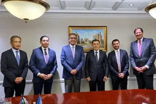 A delegation of Uzbekistan holds a meeting with representatives of Franklin Templeton