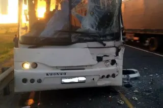 Bus with Uzbeks got into an accident in Kazakhstan
