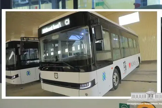 Nukusga ilk elektrobuslar yetkazib berildi