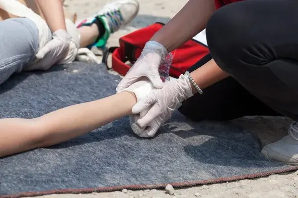 A girl was injured by her friends