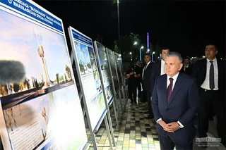 Президент посетил массив «Янги Узбекистон» в Фергане