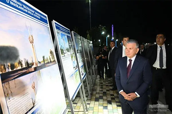 Президент посетил массив «Янги Узбекистон» в Фергане