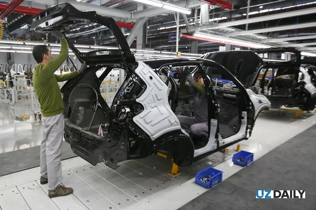 Автопроизводство в Узбекистане выросло на 11,8%