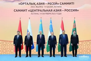 President of Uzbekistan attends the meeting of the leaders of Central Asia and Russia