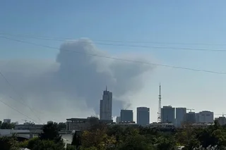 В цехе по производству краски в Ташкентской области произошел пожар