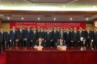 An agreement was signed to increase the production of high-quality gasoline