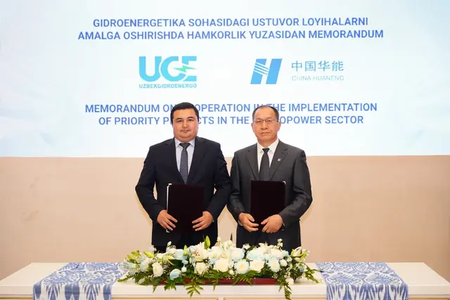 Oʻzbekiston va Xitoy gidroenergetika sohasida hamkorlikni kengaytirmoqda