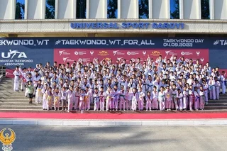 В Узбекистане состоялся большой флешмоб, посвящённый Всемирному дню таэквондо WT