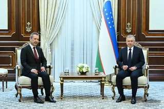President of Uzbekistan receives the head of Çalık Holding