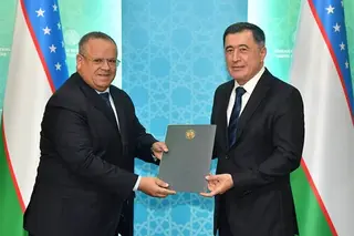 Vladimir Norov receives the newly appointed Ambassador of the Algeria