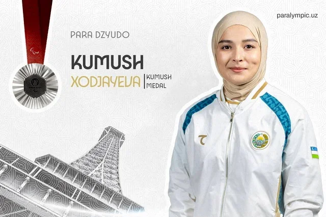 Kumush Khodjayeva wins silver medal at the Paralympics