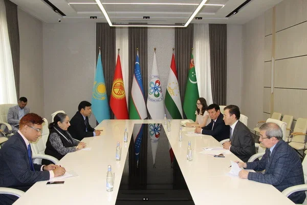 The meeting with the Director General of the Indian Council of International Affairs takes place at the International Institute for Central Asia